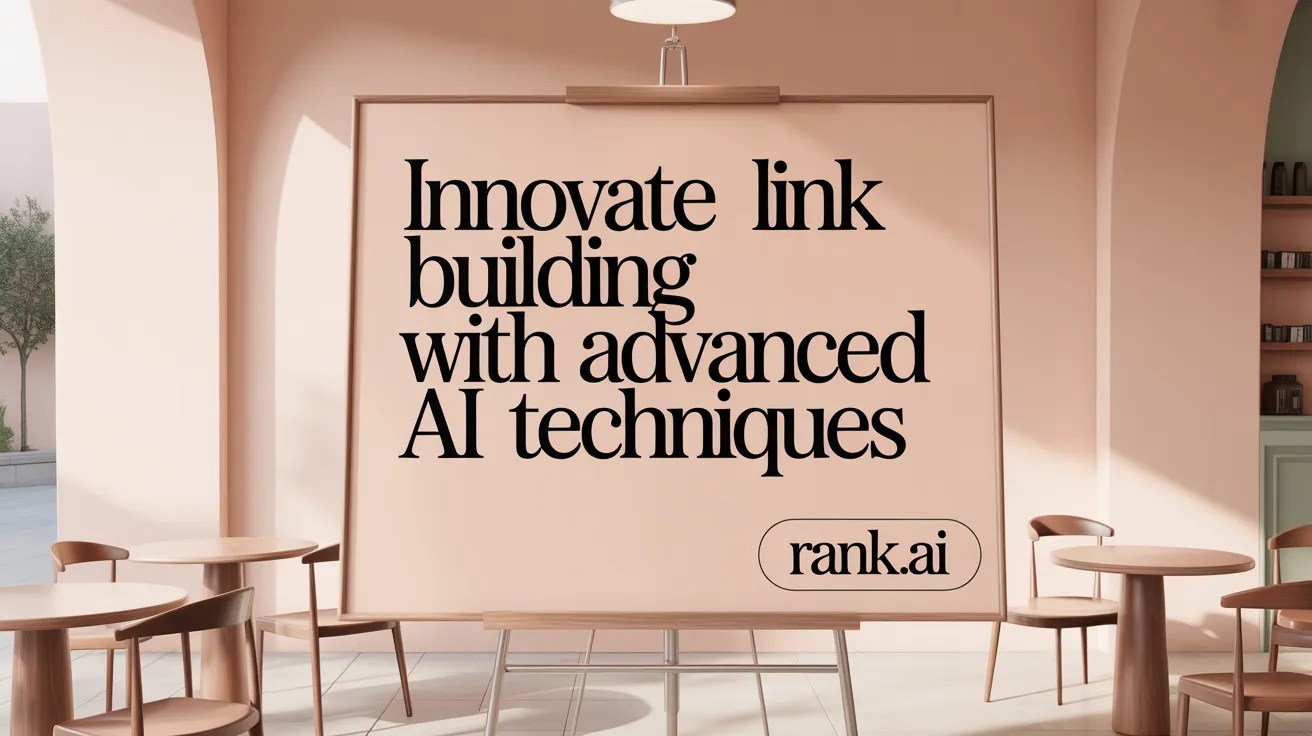 Innovate Link Building with Advanced AI Techniques