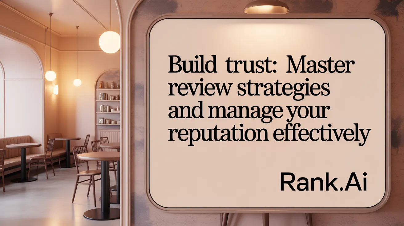 Build Trust: Master Review Strategies and Manage Your Reputation Effectively