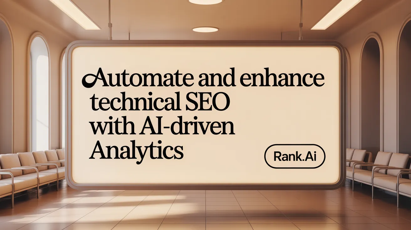 Automate and enhance technical SEO with AI-driven analytics