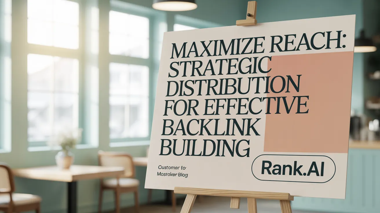 Maximize Reach: Strategic Distribution for Effective Backlink Building