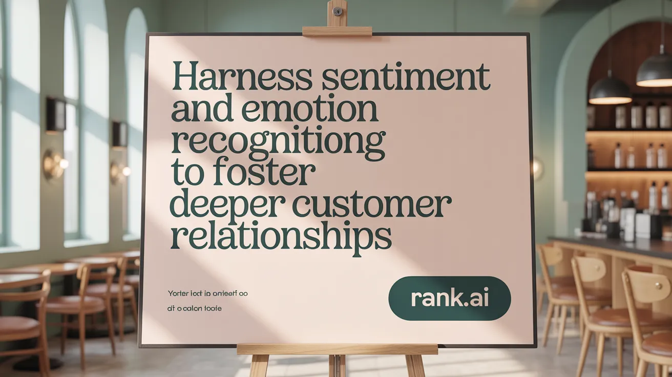Harness Sentiment and Emotion Recognition to Foster Deeper Customer Relationships