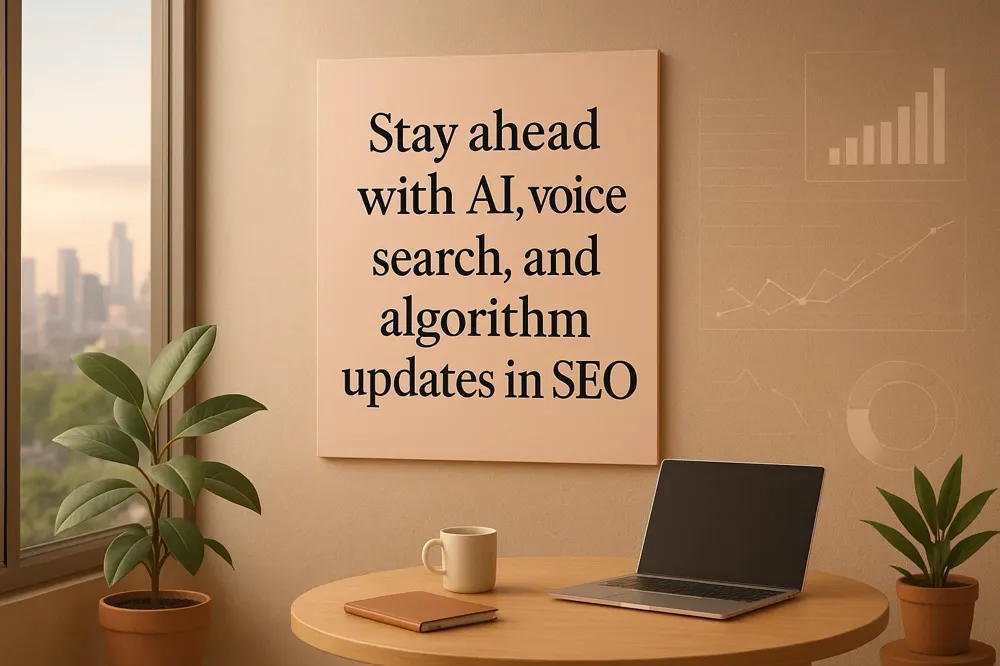 Stay ahead with AI, voice search, and algorithm updates in SEO