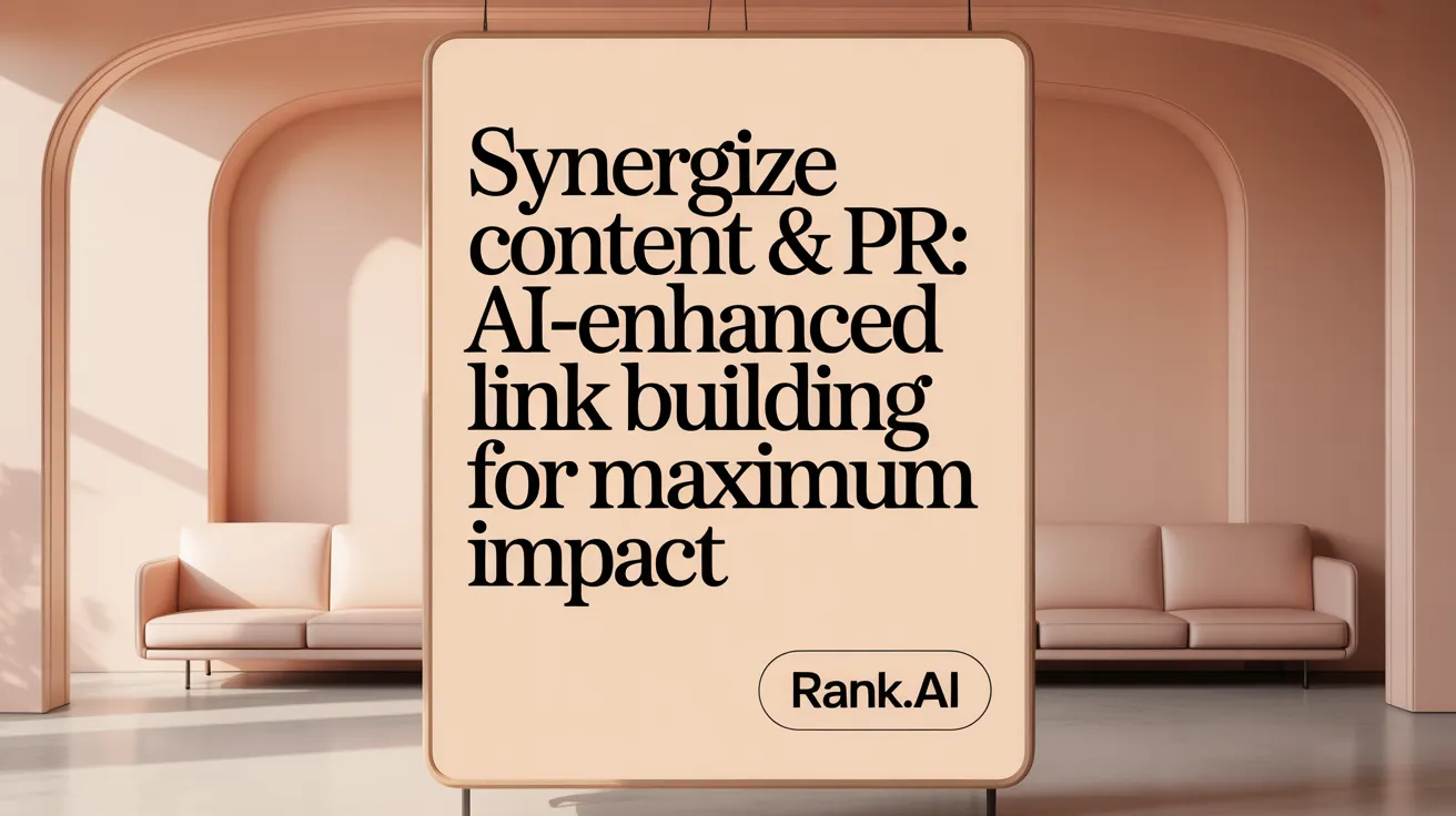 Synergize Content &amp; PR: AI-Enhanced Link Building for Maximum Impact