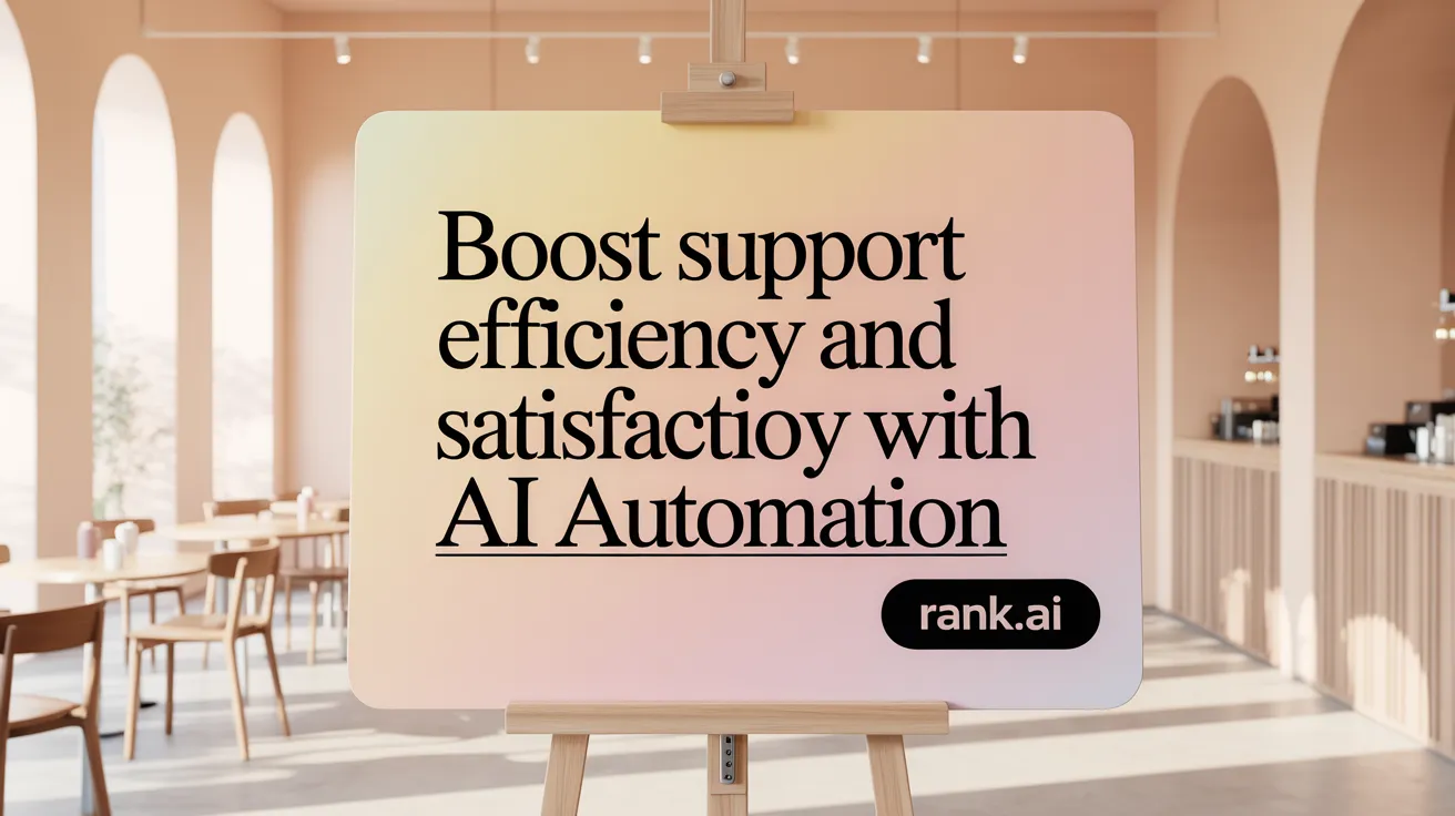 Boost Support Efficiency and Satisfaction with AI Automation