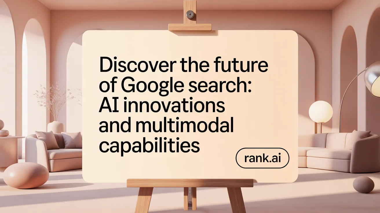 Discover the Future of Google Search: AI Innovations and Multimodal Capabilities