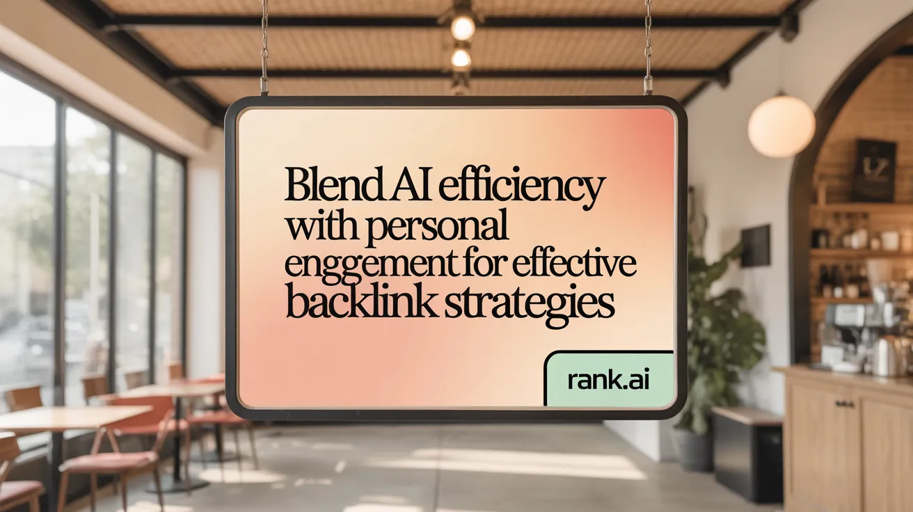 Blend AI Efficiency with Personal Engagement for Effective Backlink Strategies