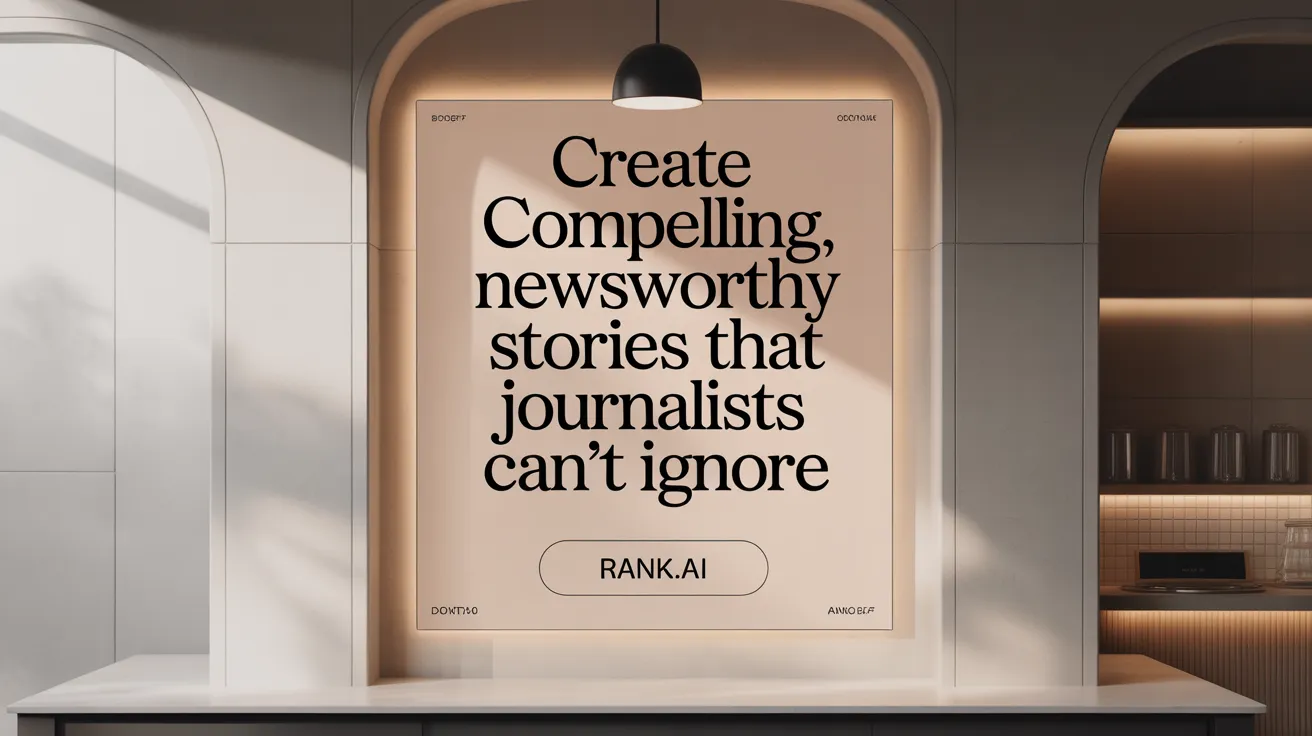 Create compelling, newsworthy stories that journalists can’t ignore