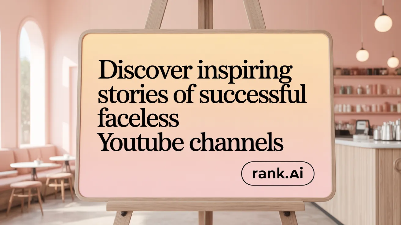 Discover Inspiring Stories of Successful Faceless YouTube Channels