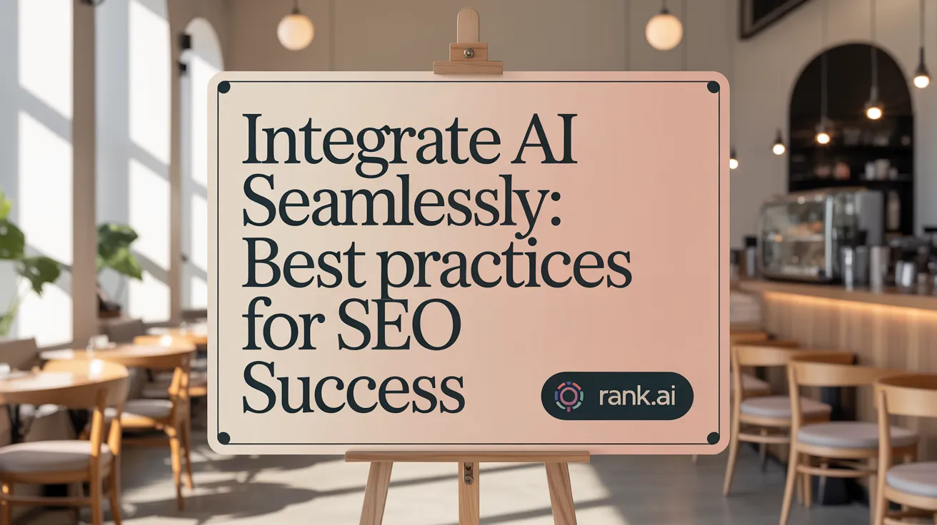 Integrate AI Seamlessly: Best Practices for SEO Success