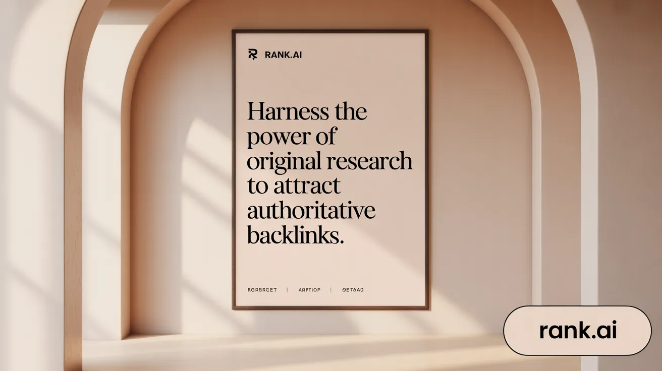 Harness the power of original research to attract authoritative backlinks