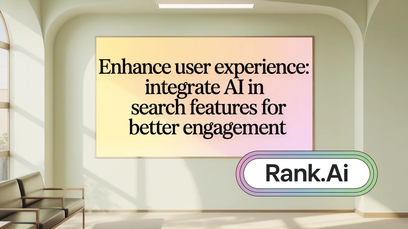 Enhance User Experience: Integrate AI in Search Features for Better Engagement