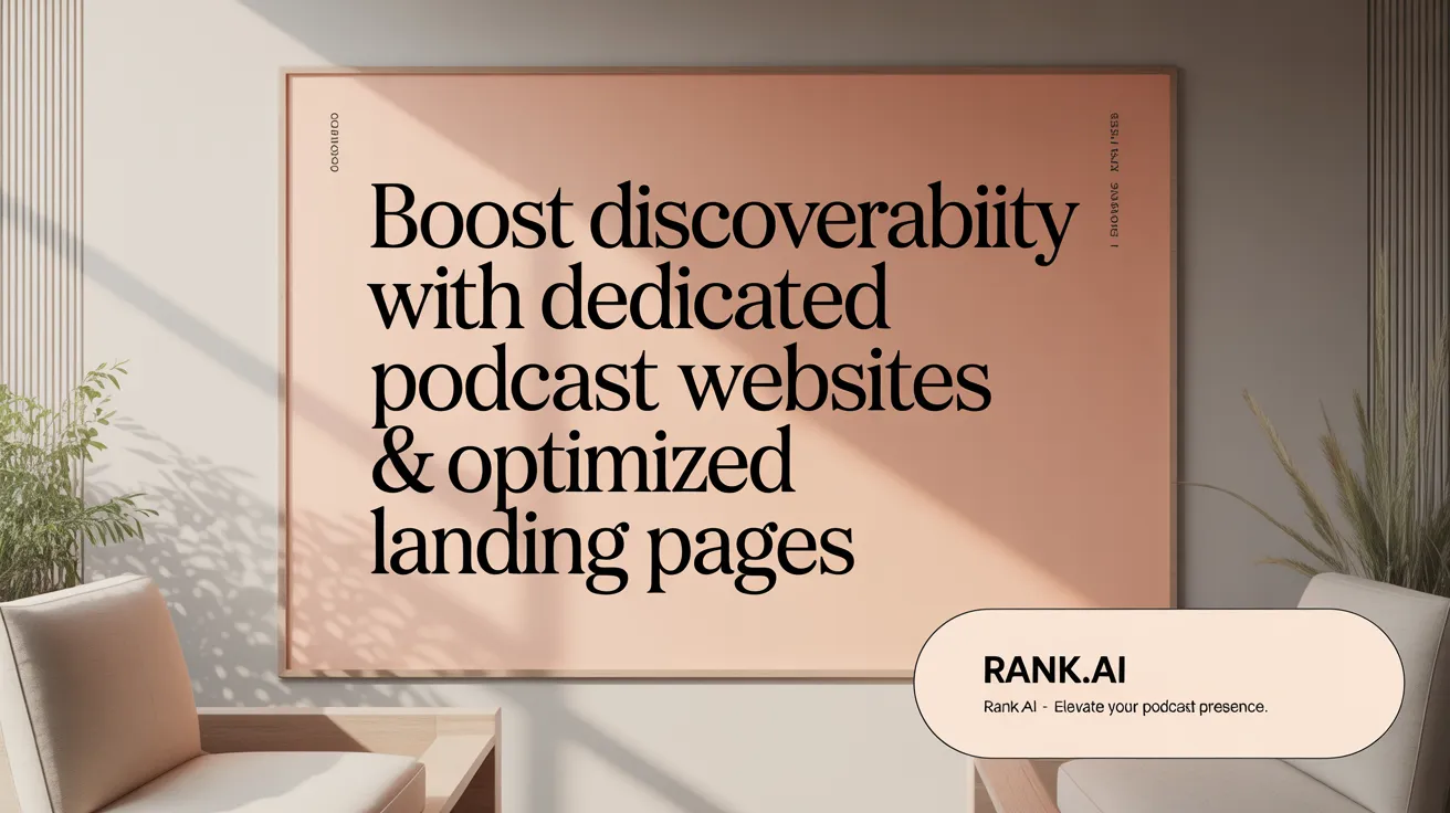 Boost Discoverability with Dedicated Podcast Websites &amp; Optimized Landing Pages