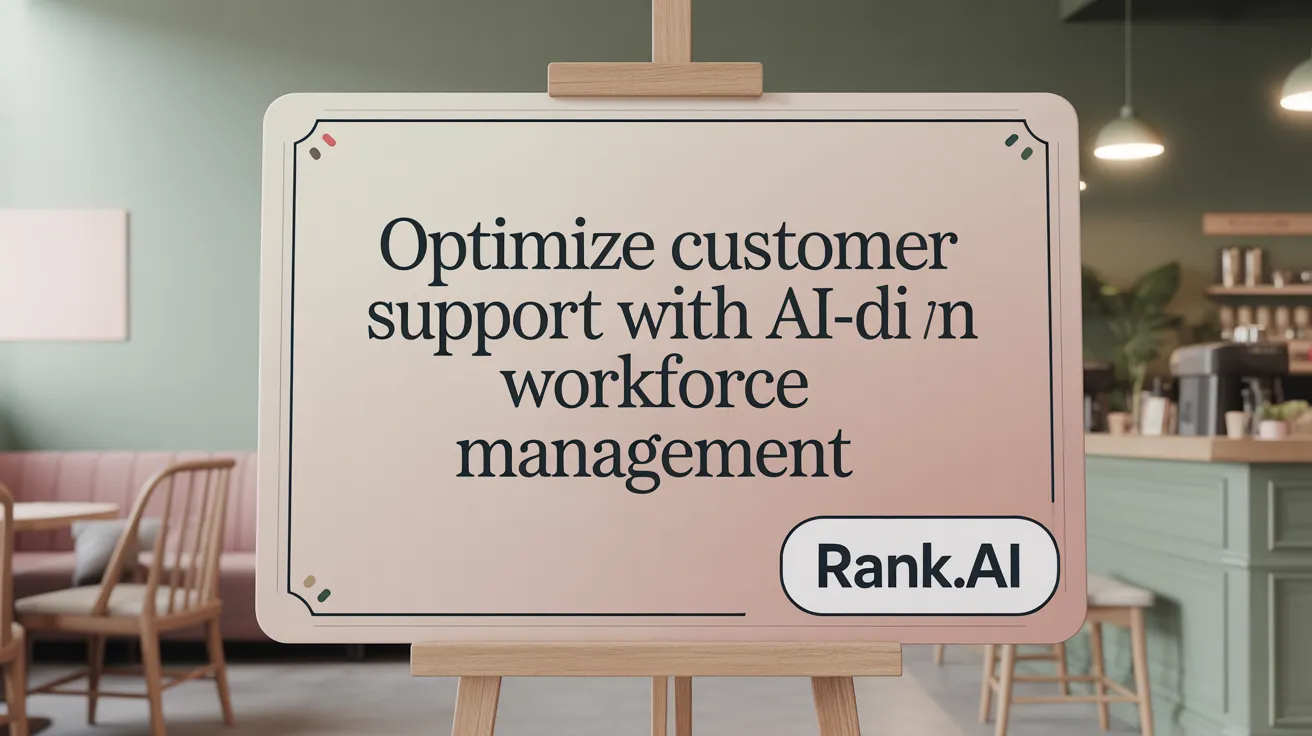 Optimize Customer Support with AI-Driven Workforce Management