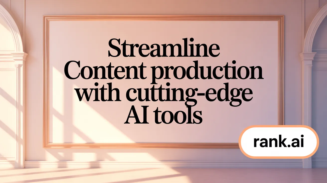 Streamline Content Production with Cutting-Edge AI Tools