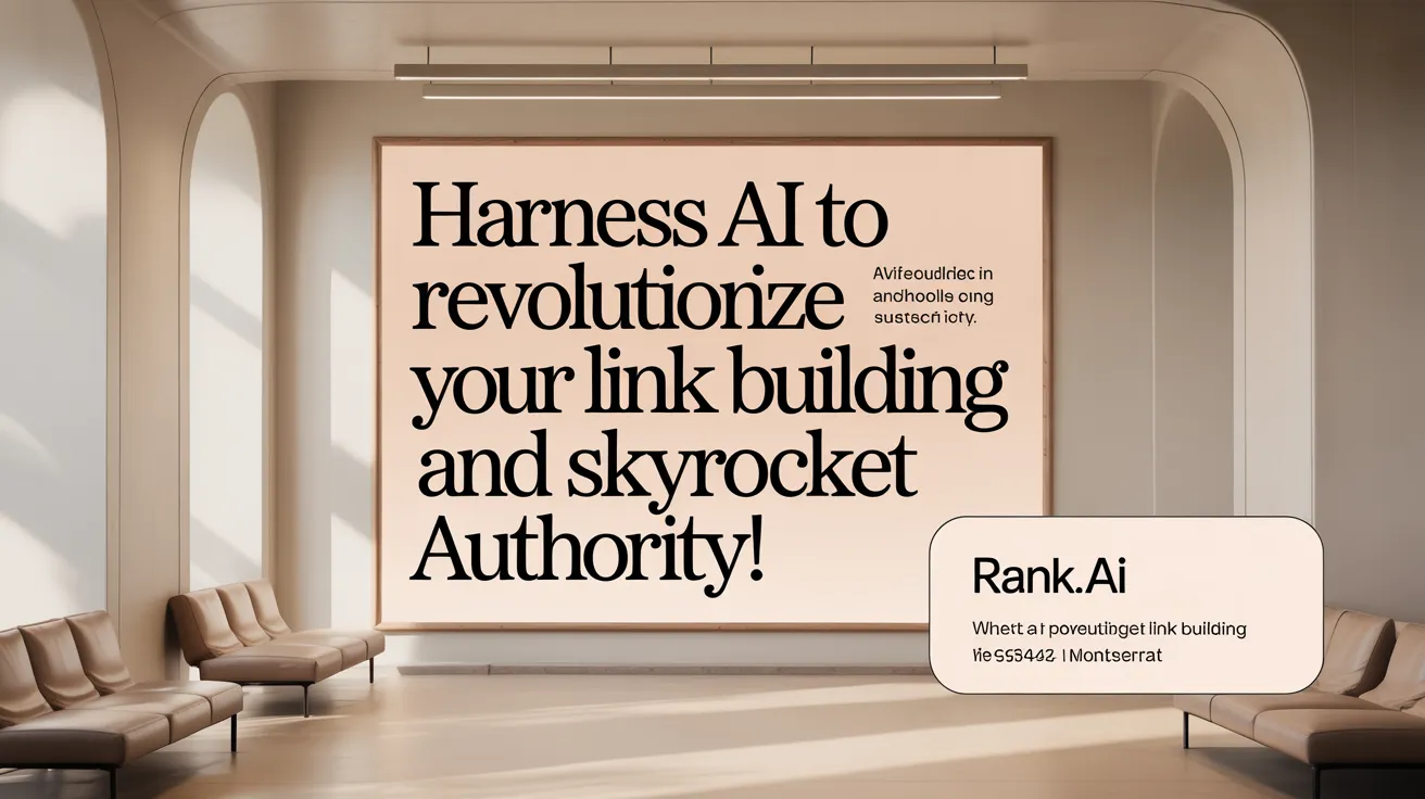 Harness AI to Revolutionize Your Link Building and Skyrocket Authority!