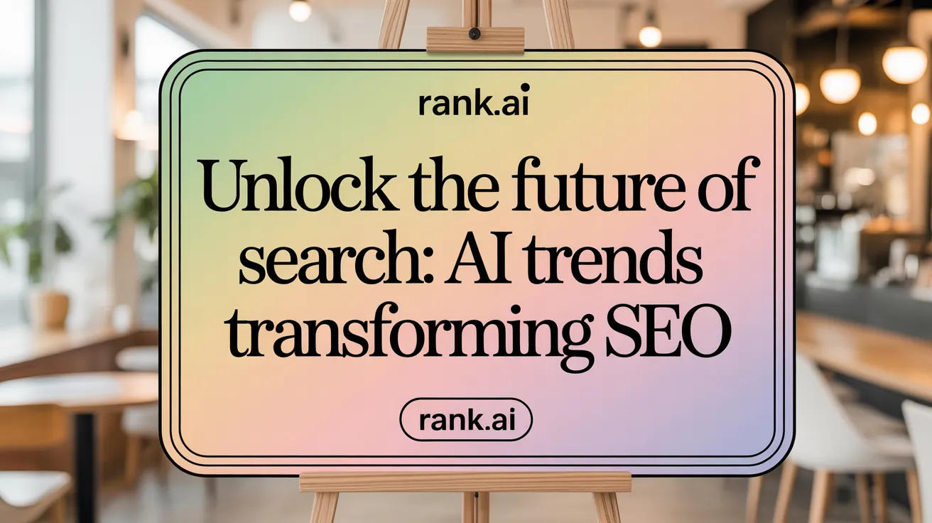 Unlock the Future of Search: AI Trends Transforming SEO