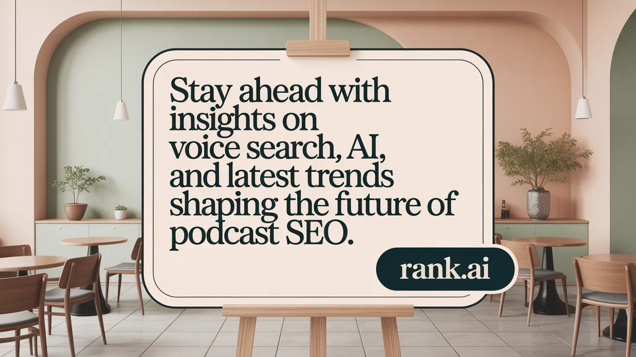 Stay ahead with insights on voice search, AI, and latest trends shaping the future of podcast SEO.