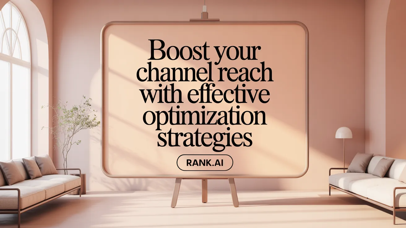 Boost Your Channel Reach with Effective Optimization Strategies