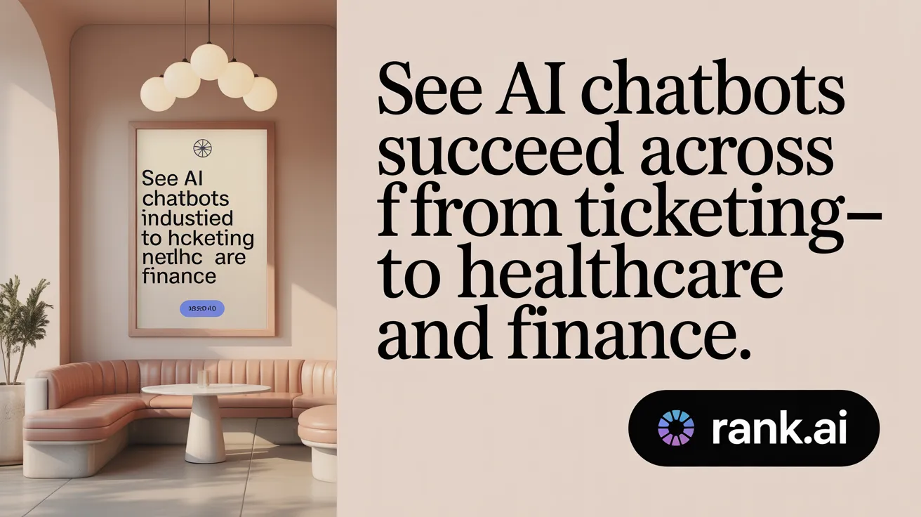 See AI chatbots succeed across industries—from ticketing to healthcare and finance