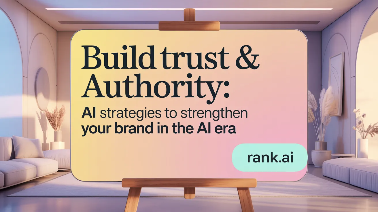 Build Trust &amp; Authority: AI Strategies to Strengthen Your Brand in the AI Era