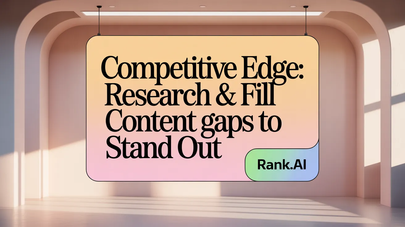 Competitive Edge: Research &amp; Fill Content Gaps to Stand Out