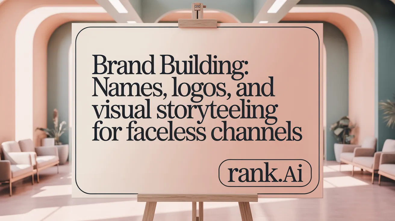 Brand Building: Names, Logos, and Visual Storytelling for Faceless Channels