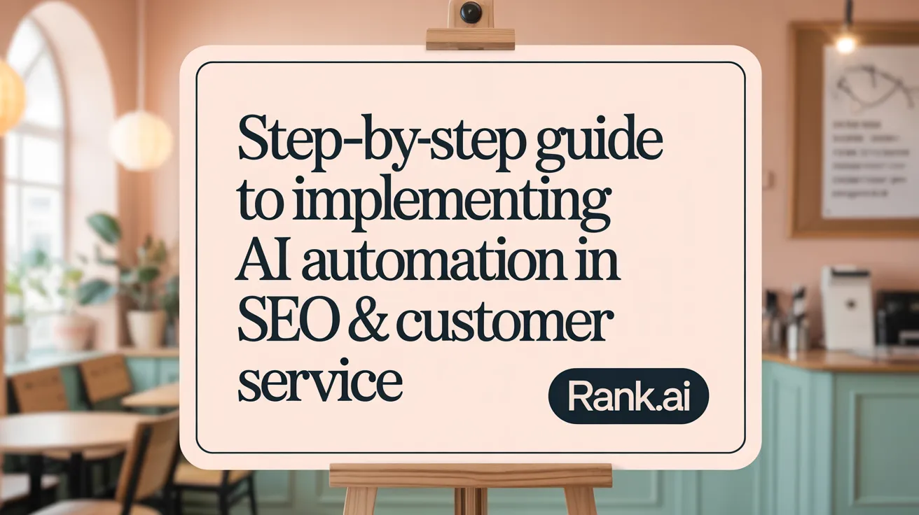 Step-by-Step Guide to Implementing AI Automation in SEO &amp; Customer Service