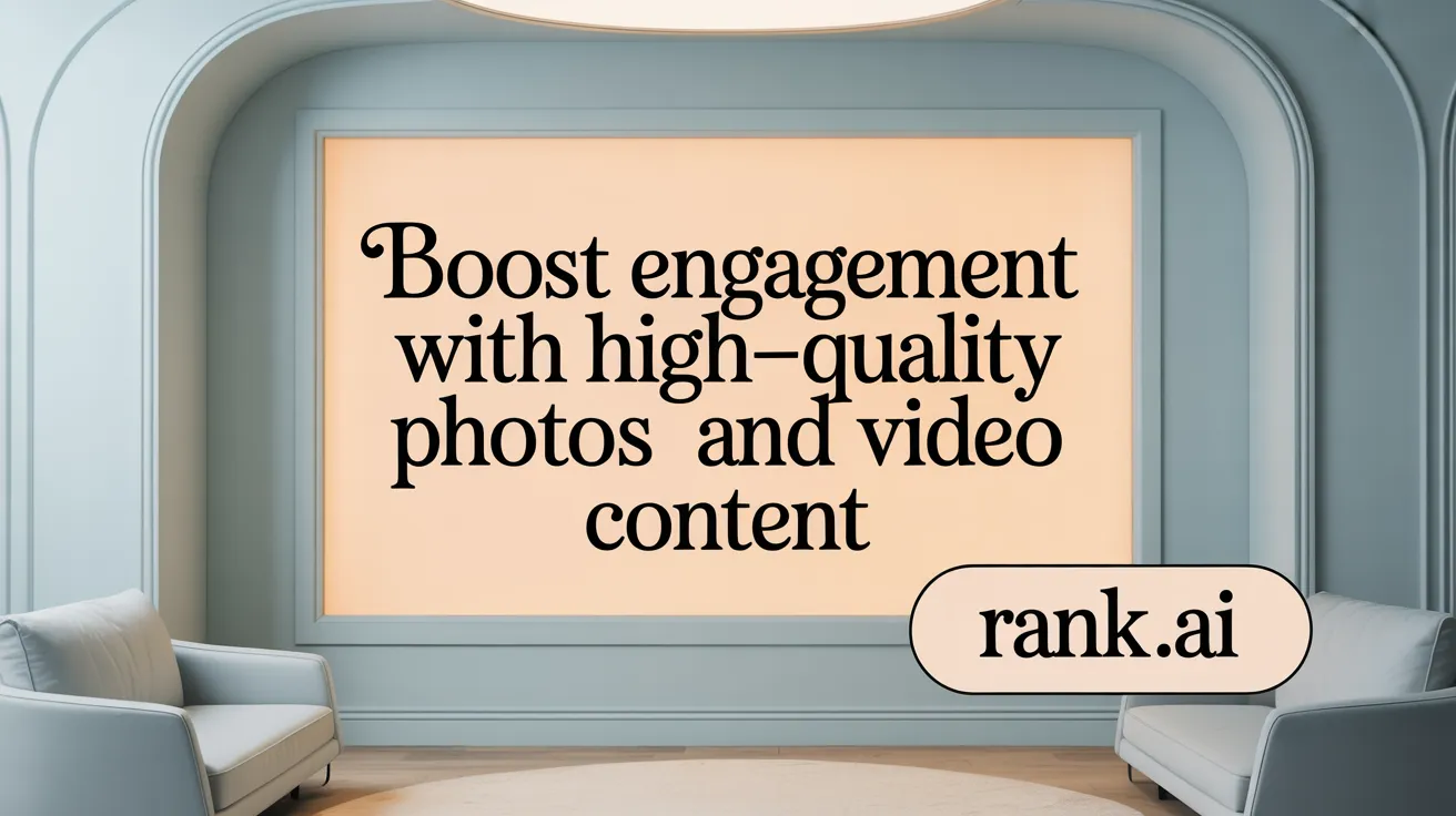 Boost Engagement with High-Quality Photos and Video Content