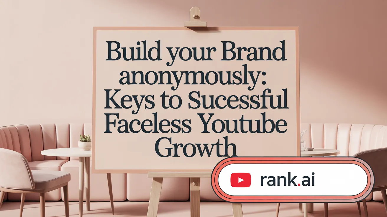Build Your Brand Anonymously: Keys to Successful Faceless YouTube Growth