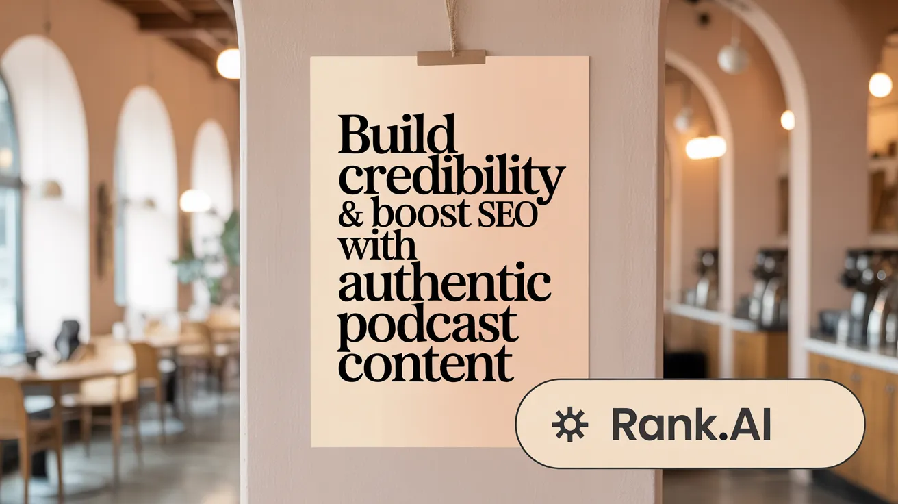 Build Credibility &amp; Boost SEO with Authentic Podcast Content