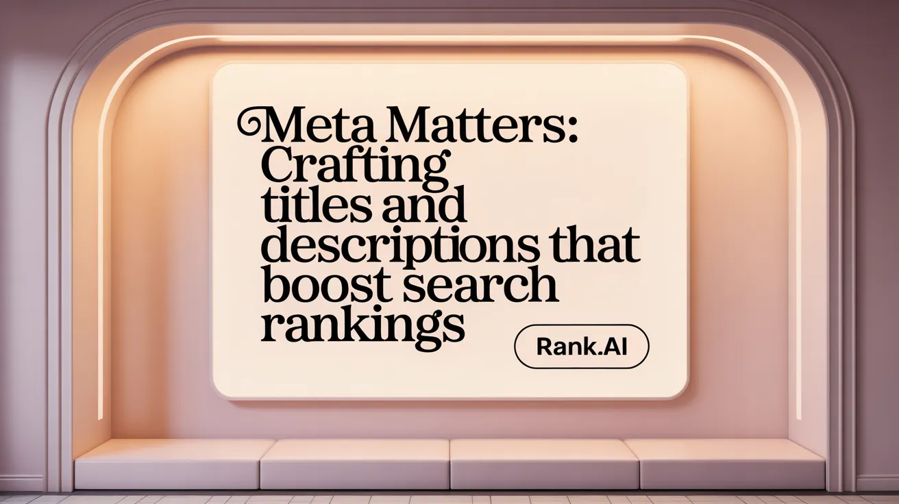 Meta Matters: Crafting Titles and Descriptions That Boost Search Rankings