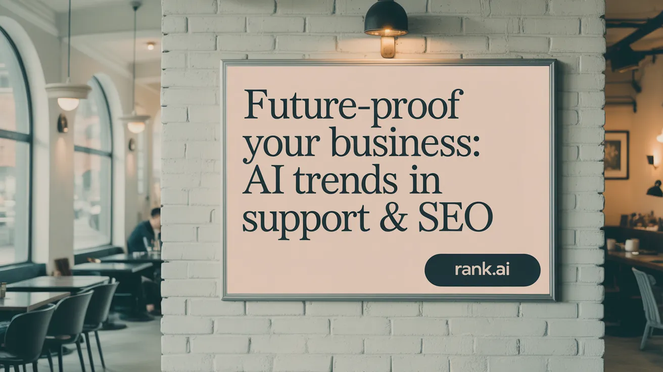 Future-Proof Your Business: AI Trends in Customer Support &amp; SEO