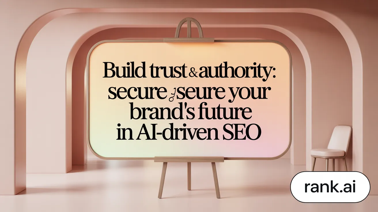 Build Trust &amp; Authority: Secure Your Brand’s Future in AI-Driven SEO
