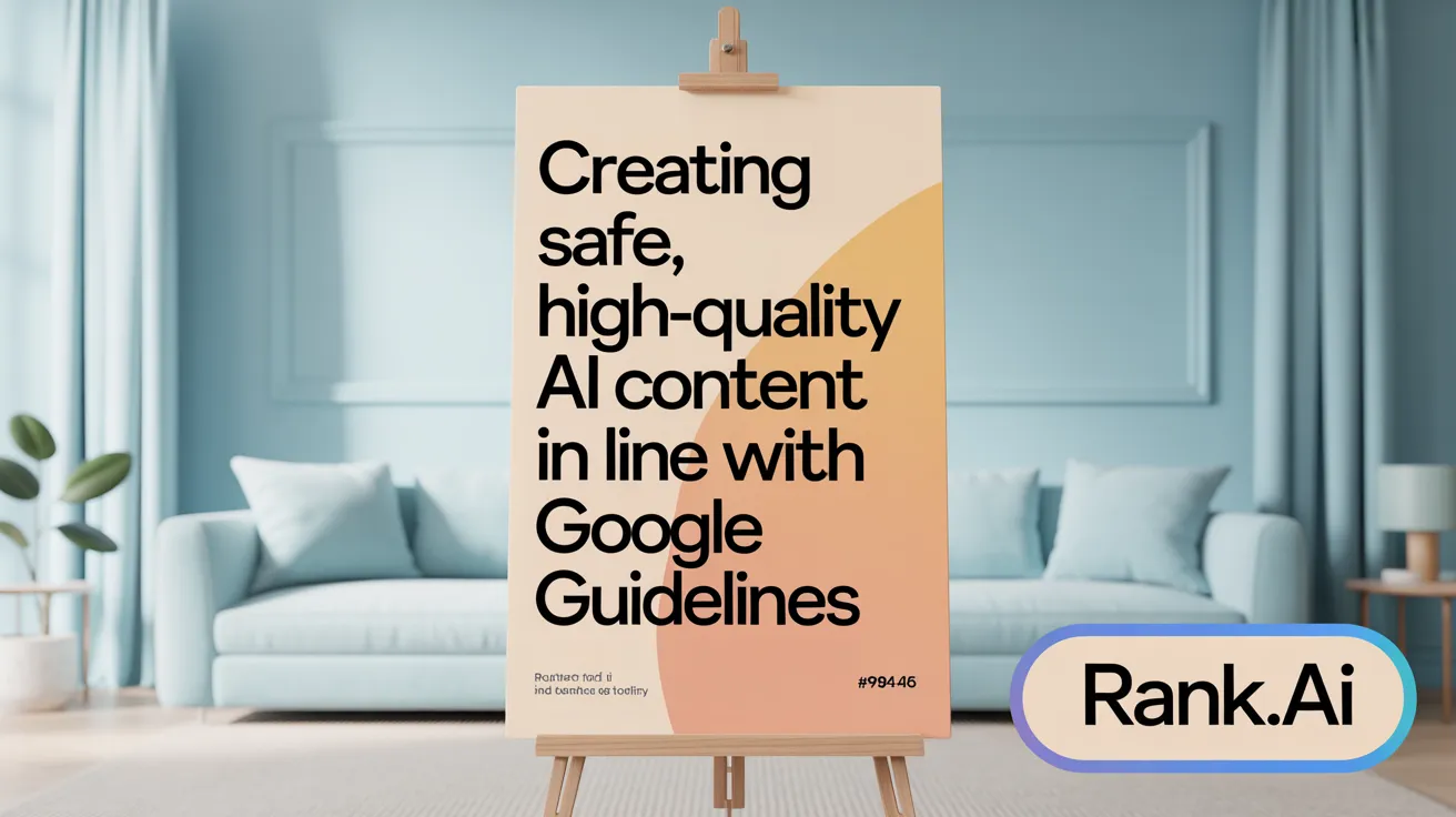 Creating Safe, High-Quality AI Content in Line with Google Guidelines