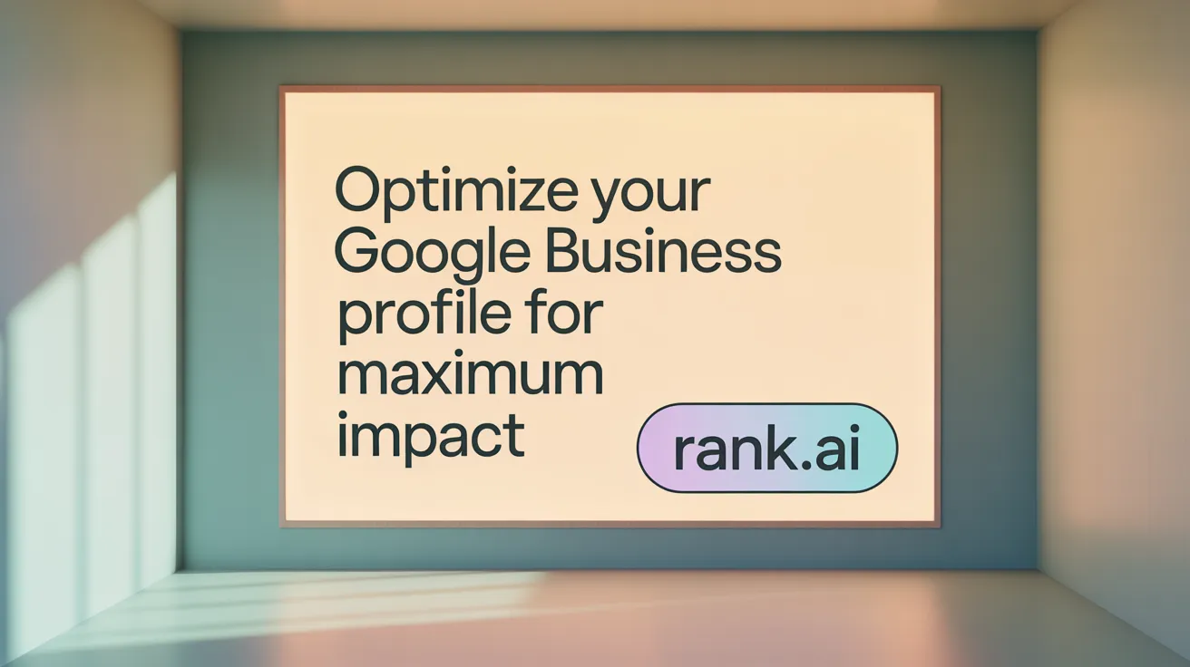 Optimize Your Google Business Profile for Maximum Impact