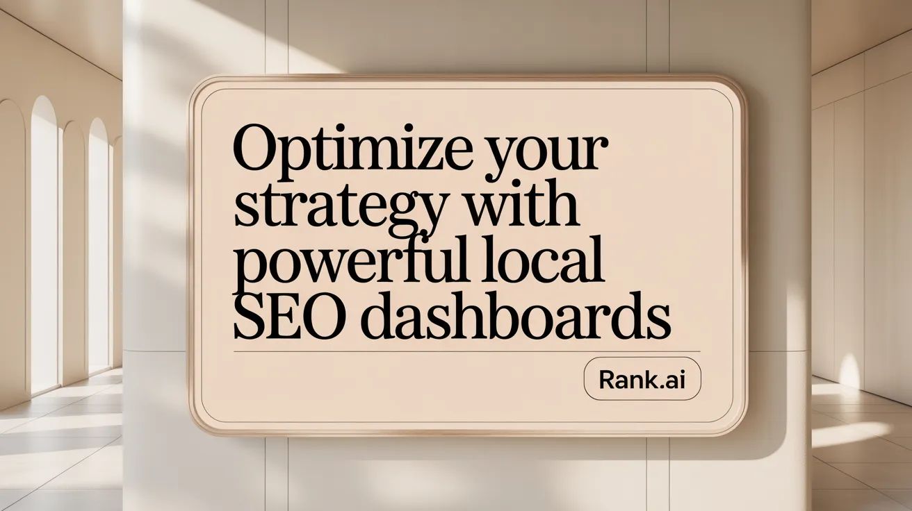Optimize Your Strategy with Powerful Local SEO Dashboards