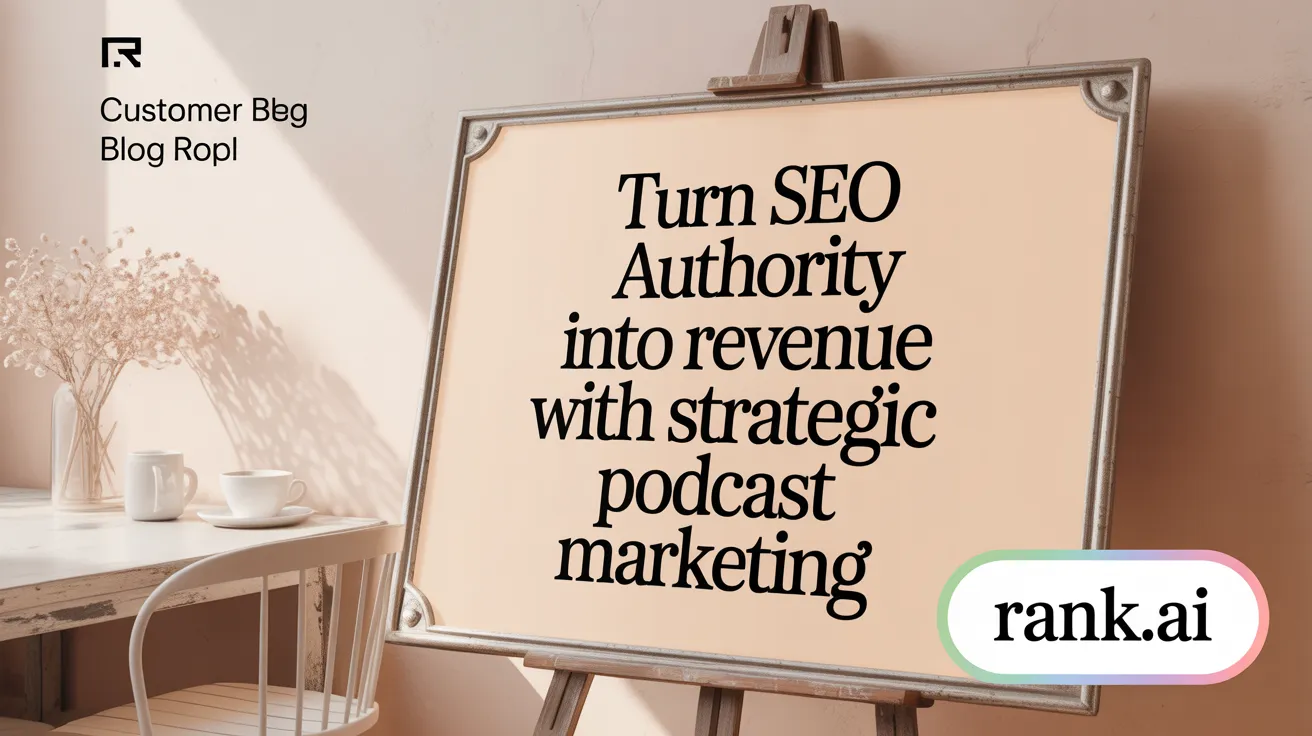 Turn SEO Authority into Revenue with Strategic Podcast Marketing