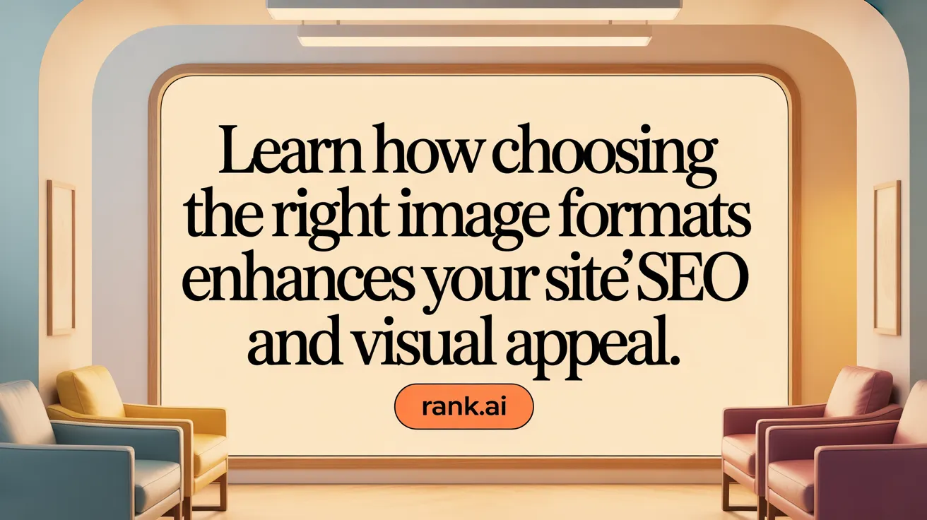 Learn how choosing the right image formats enhances your site's SEO and visual appeal.