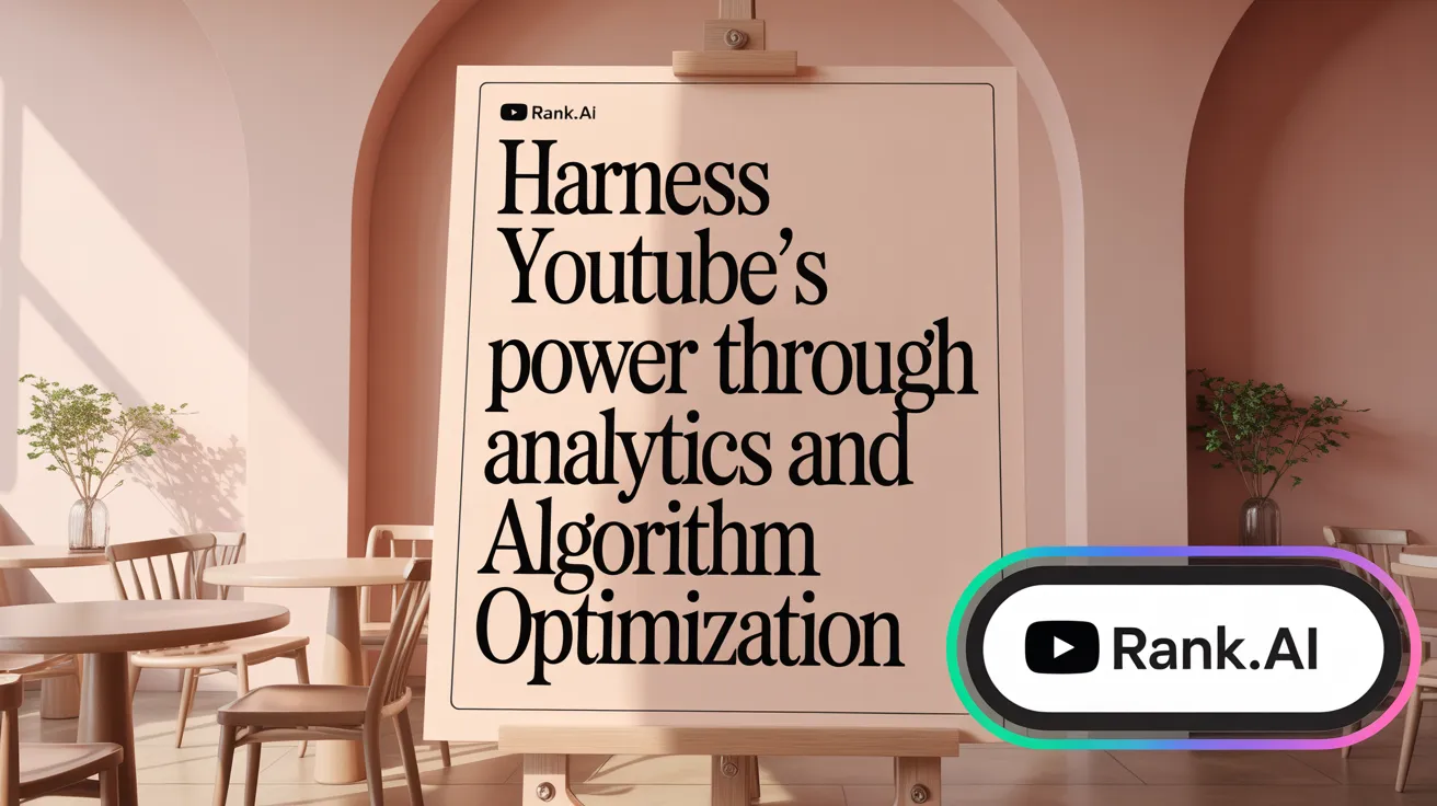 Harness YouTube’s Power Through Analytics and Algorithm Optimization
