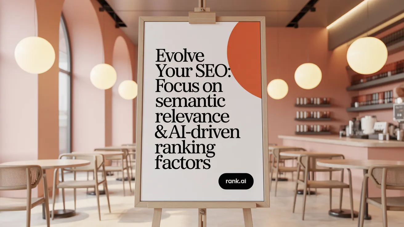 Evolve Your SEO: Focus on Semantic Relevance &amp; AI-Driven Ranking Factors