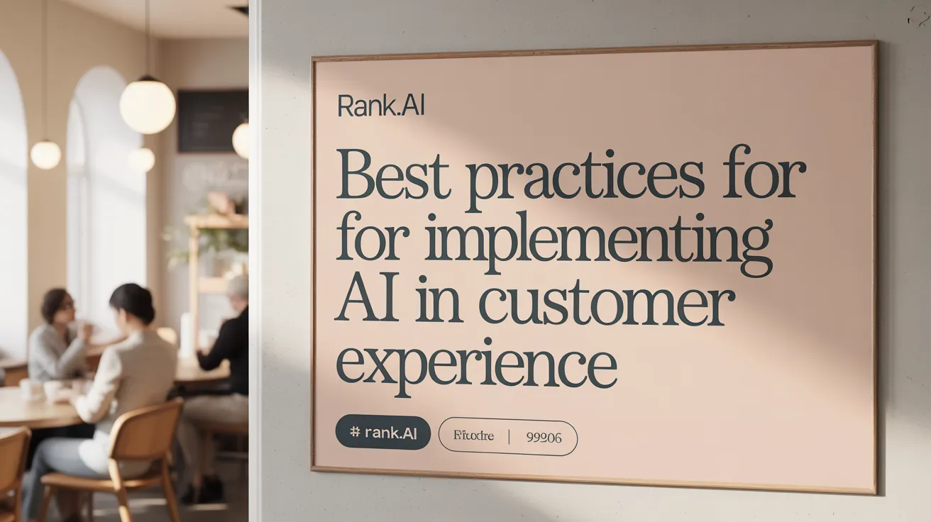 Best Practices for Implementing AI in Customer Experience
