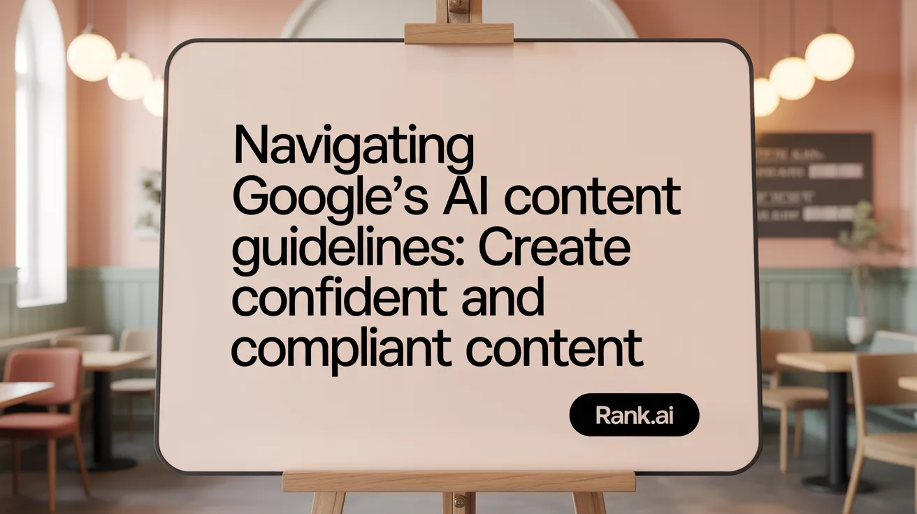 Navigating Google's AI Content Guidelines: Create Confident and Compliant Content