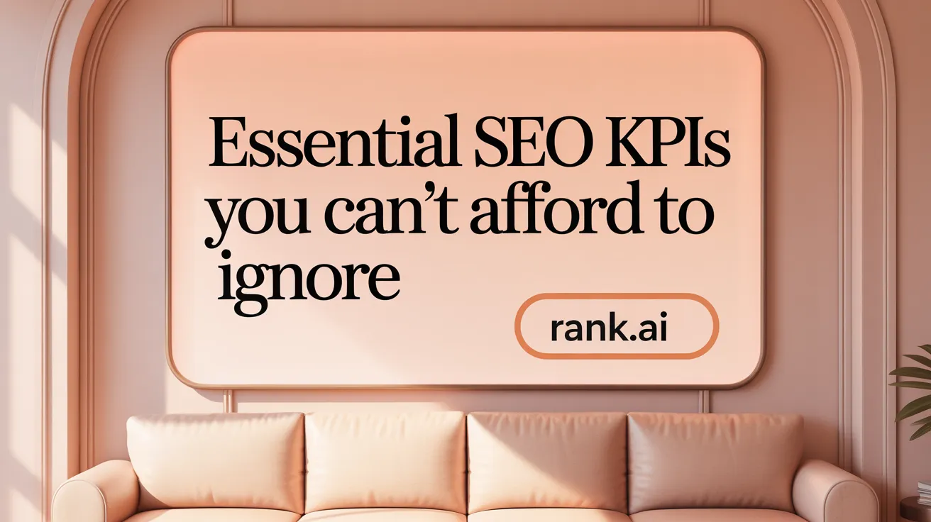 Essential SEO KPIs You Can't Afford to Ignore