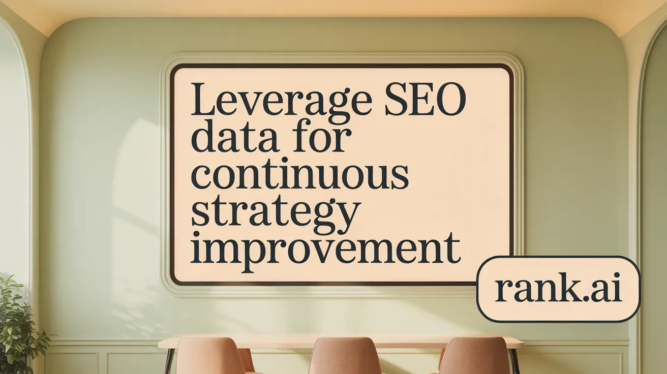 Leverage SEO Data for Continuous Strategy Improvement