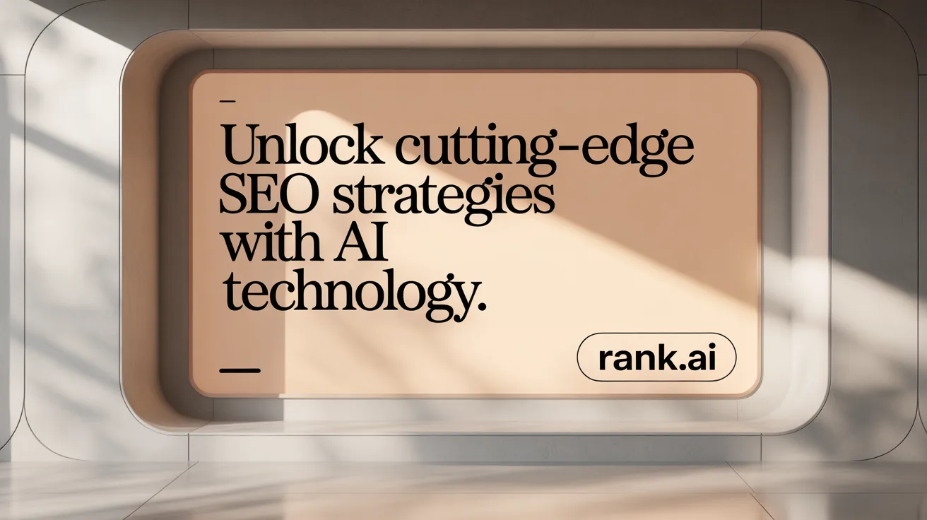 Unlock Cutting-Edge SEO Strategies with AI Technology