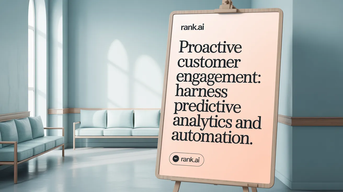 Proactive Customer Engagement: Harness Predictive Analytics and Automation