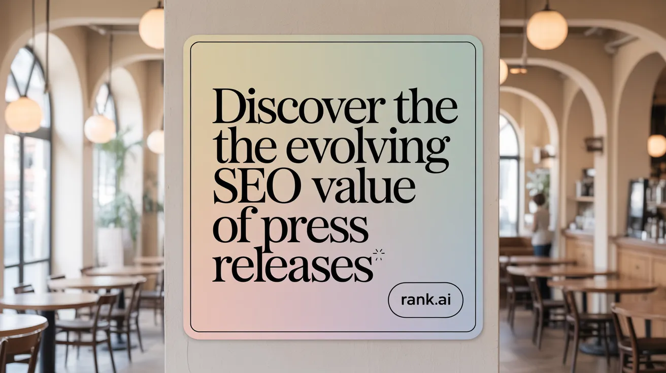 Discover the Evolving SEO Value of Press Releases