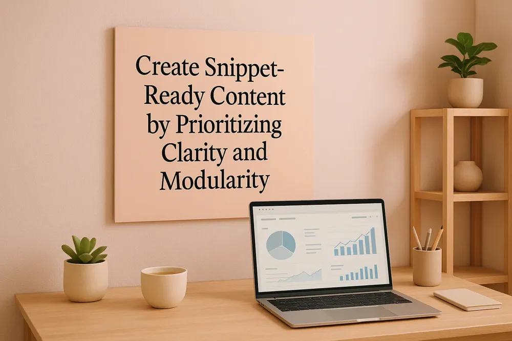 Create Snippet-Ready Content by Prioritizing Clarity and Modularity