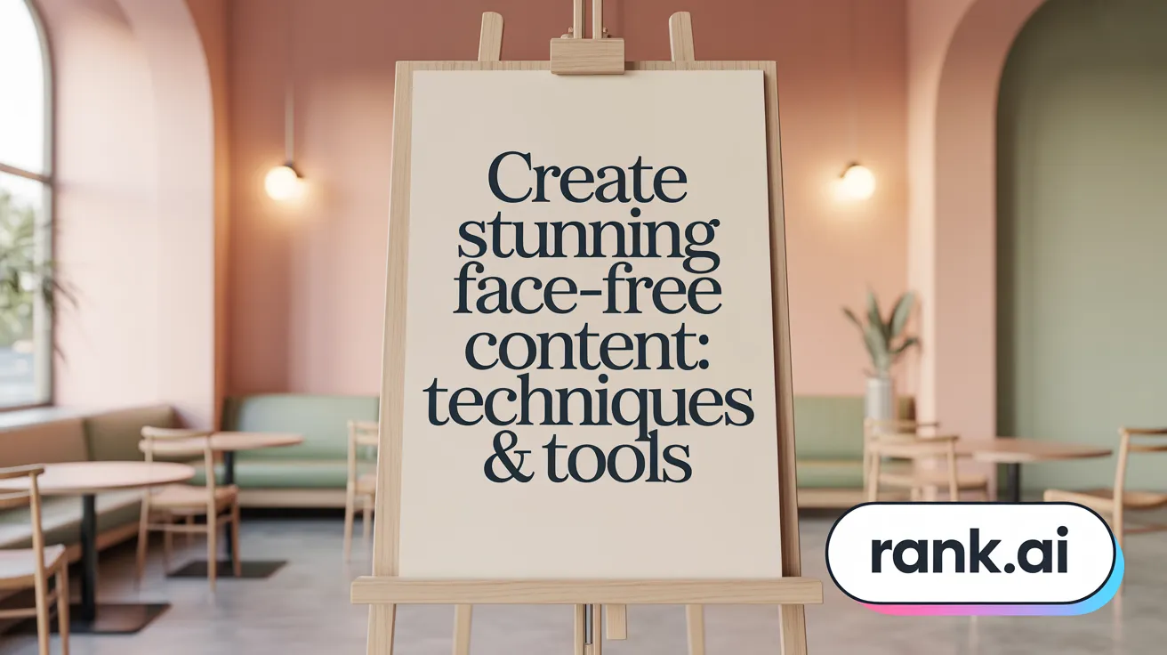 Create Stunning Face-Free Content: Techniques &amp; Tools