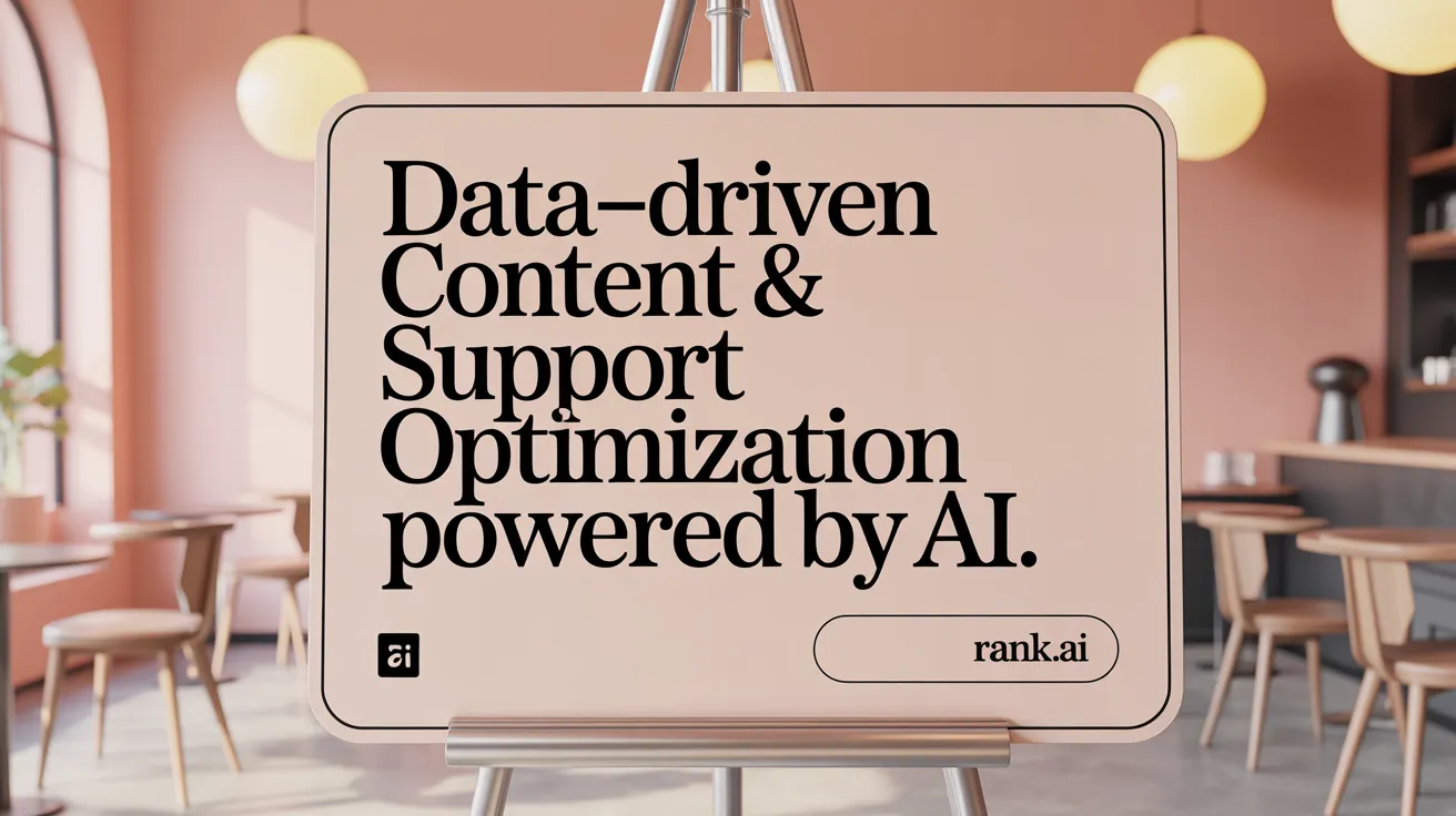 Data-Driven Content &amp; Support Optimization Powered by AI